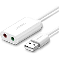 Los mejores  - UGREEN Tarjeta de Sonido USB Externa- Adaptador de USB Externo Estéreo- Adaptador USB a Jack 3.5 mm Audio y Micrófono…